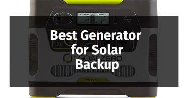 Best Generator for Solar Backup