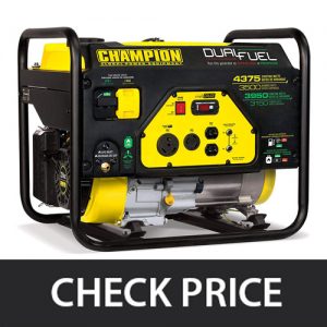 Champion 3500 Watt Dual Fuel RV Ready Portable Generator