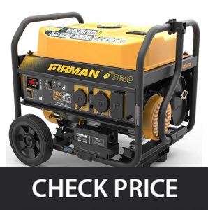 Firman P03608 Portable Generator CARB Certified with Wheel Kit