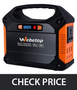 Webetop 155Wh 42000mAh Portable Generator Inverter Battery