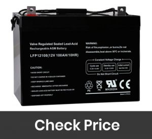 Weize 12V 100AH Deep Cycle AGM SLA VRLA Battery for Solar Wind RV