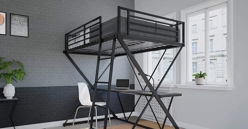 dorel loft bed with desk