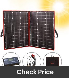 DOKIO 100 Watts 12 Volts Foldable Solar Panel