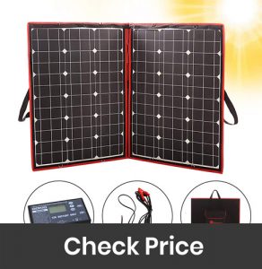 Review Dokio 200 Watts 12 Volts Monocrystalline Foldable Solar Panel With Charge Controller Jumpstarter To View Furt Solar Panels Solar Solar Panel Cost