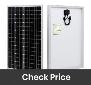 HQST 100 Watt Monocrystalline 12V Solar Panel