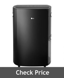 LG High Efficiency PuriCare Black 70 Pint Dehumidifier