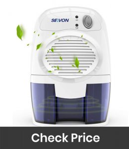 SEAVON Mini Dehumidifier for Basement Bedroom Bathroom