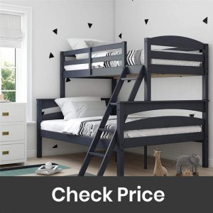 Dorel Living Solid Wood Twin Over Full Bunk Beds