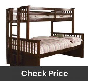 Furniture of America Pammy Twin over Queen Bunk Bed