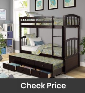 Bellemave Trundle Bunk Bed Kids and Teenagers