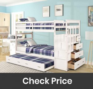 DERCASS Finish Solid Wood Bunk Beds