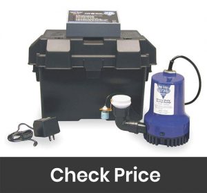 GLENTRONICS PHCC PRO SERIES 1850 BATTERY BACKUP SUMP PUMP SYSTEM