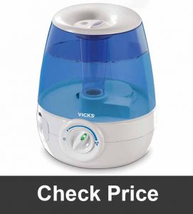 Vicks Filter Free Ultrasonic Visible Cool Mist Humidifier